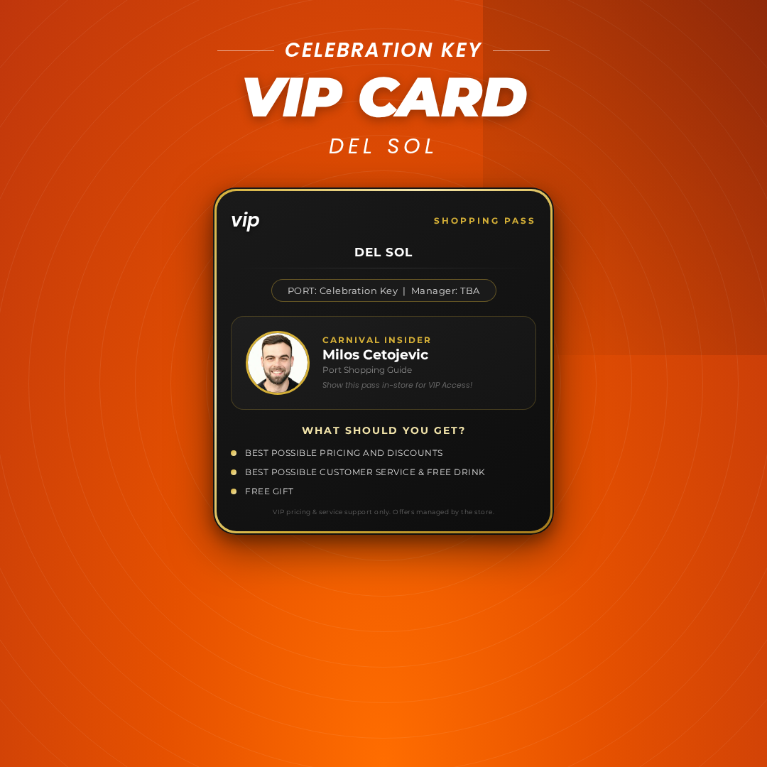 Del Sol VIP Access - Celebration Key